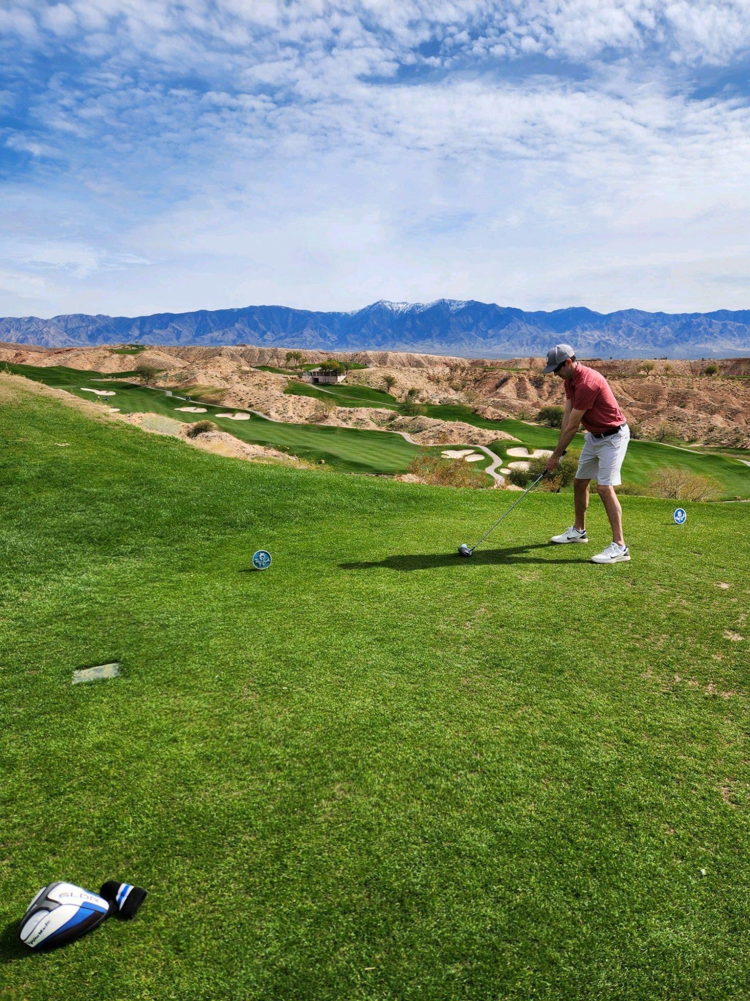 Jim Kirk on the tee box